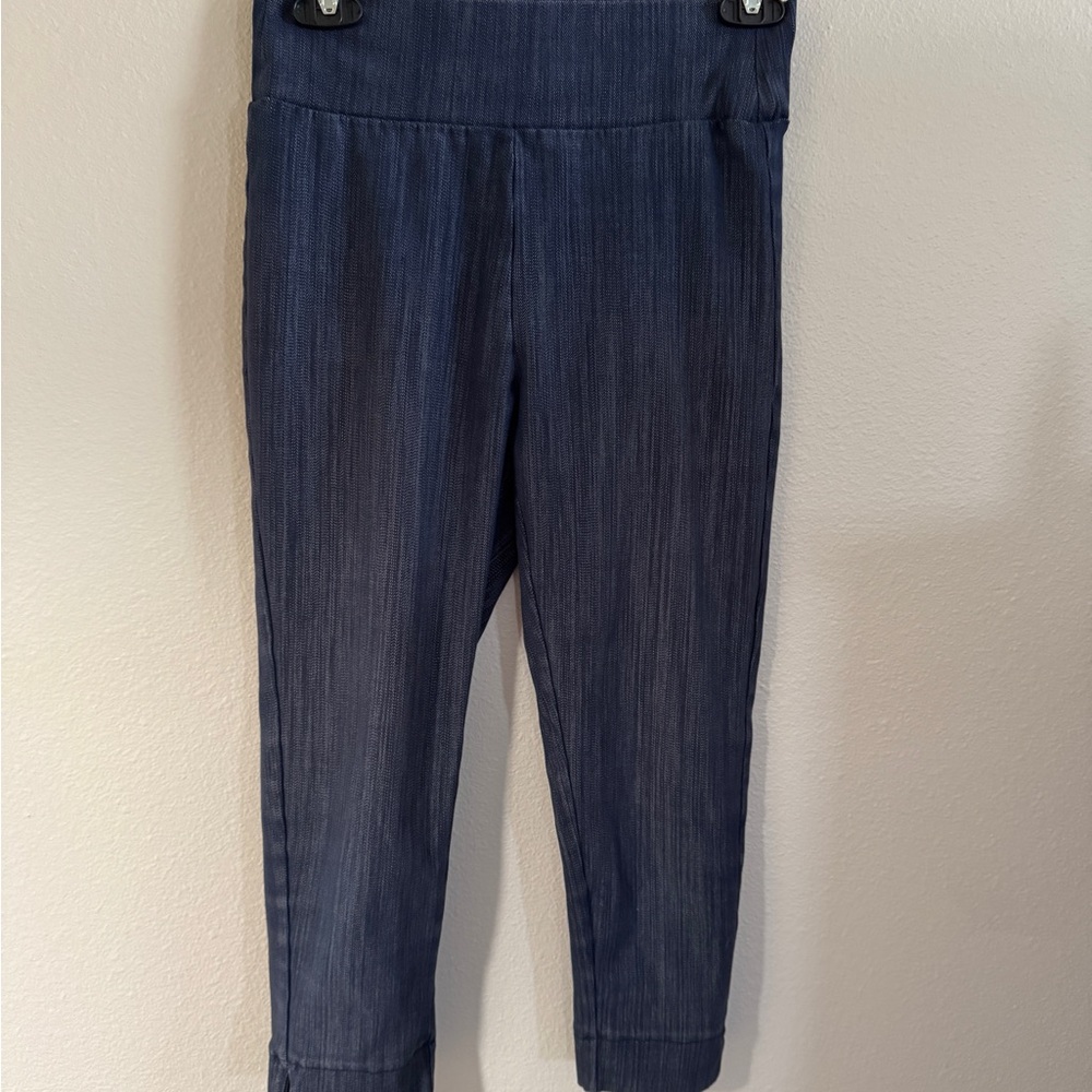 Agnes & Dora Pixie Crop Dark Denim